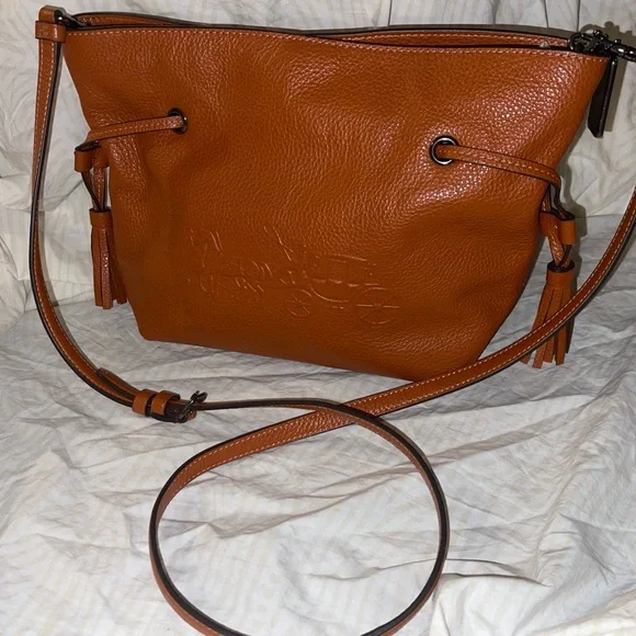 Coach Andy Crossbody With Horse And Carriage in Sunset Orange EUC pristine NC - Picture 12 of 16